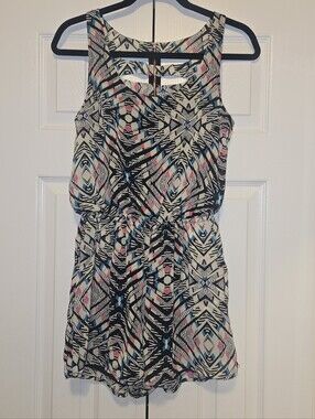 Xhilaration Aztec Print Tank Romper Small